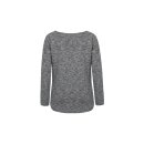 Stillshirt 1/1 Arm grau meliert