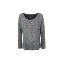 Stillshirt 1/1 Arm grau meliert M