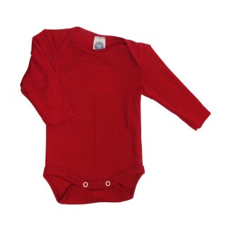 Body wolle/seide langarm rot/04 62/68