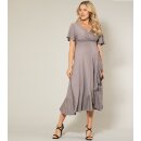 Tiffany Rose Waterfall midi taupe grey