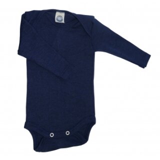 Body wolle/seide langarm marine/08 74/80