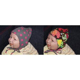 Elefanten- Sterne grau-pink